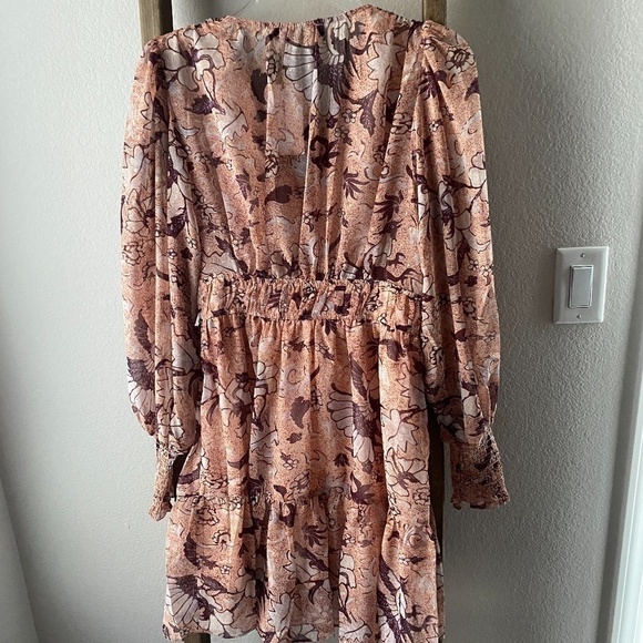 NWT O.P.T Smock Floral Peasant Dress - Picture 10 of 10